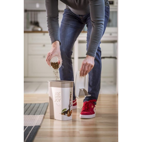 Rotho Flo Pet Food Container 4.1 L with Lid, Food-Grade Plastic (PP) BPA-Free, Black, 4.1 L (19.5 x 13.6 x 27.0 cm) Rotho Flo Pet Food Container 4.1 L with Lid, Food-Grade Plastic (PP) BPA-Free, Black, 4.1 L (19.5 x 13.6 x 27.0 cm)