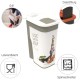 Rotho Flo Pet Food Container 4.1 L with Lid, Food-Grade Plastic (PP) BPA-Free, Black, 4.1 L (19.5 x 13.6 x 27.0 cm) Rotho Flo Pet Food Container 4.1 L with Lid, Food-Grade Plastic (PP) BPA-Free, Black, 4.1 L (19.5 x 13.6 x 27.0 cm)