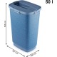Rotho MyPet Cody Pet Food Container 50 L with Lid and Chute for Practical Dosing, Plastic (PP) BPA-Free, Pattern, 50 L (39.7 x 29.6 x 58.5 cm) Rotho MyPet Cody Pet Food Container 50 L with Lid and Chute for Practical Dosing, Plastic (PP) BPA-Free, Pattern, 50 L (39.7 x 29.6 x 58.5 cm)