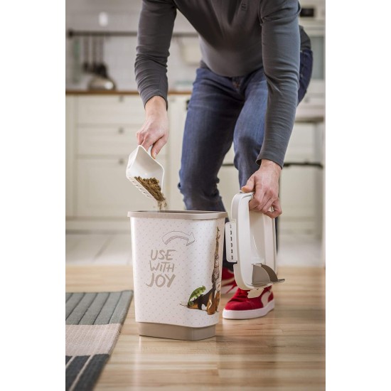 Rotho Storage Box for Pet Food, Plastic (Polypropylene), 10 Litre Volume, S Rotho Storage Box for Pet Food, Plastic (Polypropylene), 10 Litre Volume, S