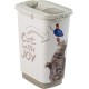 Rotho plastic pet food storage box (PP) with cat design - Cody dry food., medium
