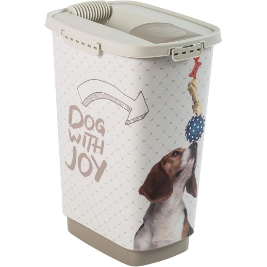 Rotho plastic pet food storage box (PP) with cat design - Cody dry food., medium
