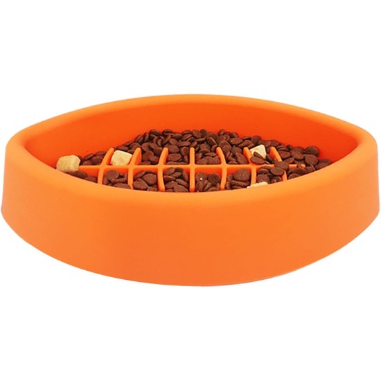 SEATOGEM Slow Feeder Dog Bowls, Feeding Bowls Dog in the Shape of Rugby Ball, Anti Slinging Bowl, Dogs, Non-Slip, Silicone Dog Bowls for Cats and Small Dogs SEATOGEM Slow Feeder Dog Bowls, Feeding Bowls Dog in the Shape of Rugby Ball, Anti Slinging Bowl, Dogs, Non-Slip, Silicone Dog Bowls for Cats and Small Dogs
