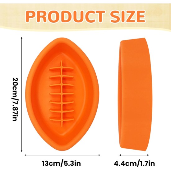 SEATOGEM Slow Feeder Dog Bowls, Feeding Bowls Dog in the Shape of Rugby Ball, Anti Slinging Bowl, Dogs, Non-Slip, Silicone Dog Bowls for Cats and Small Dogs SEATOGEM Slow Feeder Dog Bowls, Feeding Bowls Dog in the Shape of Rugby Ball, Anti Slinging Bowl, Dogs, Non-Slip, Silicone Dog Bowls for Cats and Small Dogs