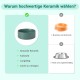 SPUNKYJUNKY Ceramic Dog Bowl Raised Feeding Bowl Water Bowl with Bamboo Stand for Medium and Large Dogs (850 ml, White)