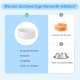 SPUNKYJUNKY Ceramic Dog Bowl Raised Feeding Bowl Water Bowl with Bamboo Stand for Medium and Large Dogs (850 ml, White)