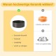 SPUNKYJUNKY Ceramic Dog Bowl Raised Feeding Bowl Water Bowl with Bamboo Stand for Medium and Large Dogs (850 ml, White)