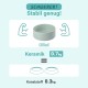 SPUNKYJUNKY Ceramic Dog Bowl Raised Feeding Bowl Water Bowl with Bamboo Stand for Medium and Large Dogs (850 ml, Beige) SPUNKYJUNKY Ceramic Dog Bowl Raised Feeding Bowl Water Bowl with Bamboo Stand for Medium and Large Dogs (850 ml, Beige)
