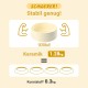 SPUNKYJUNKY Ceramic Dog Bowl Raised Feeding Bowl Water Bowl with Bamboo Stand for Medium and Large Dogs (850 ml, Beige) SPUNKYJUNKY Ceramic Dog Bowl Raised Feeding Bowl Water Bowl with Bamboo Stand for Medium and Large Dogs (850 ml, Beige)