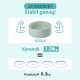SPUNKYJUNKY Ceramic Dog Bowl Raised Feeding Bowl Water Bowl with Bamboo Stand for Medium and Large Dogs (850 ml, Beige) SPUNKYJUNKY Ceramic Dog Bowl Raised Feeding Bowl Water Bowl with Bamboo Stand for Medium and Large Dogs (850 ml, Beige)