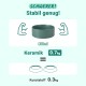 SPUNKYJUNKY Ceramic Dog Bowl Raised Feeding Bowl Water Bowl with Bamboo Stand for Medium and Large Dogs (850 ml, Beige) SPUNKYJUNKY Ceramic Dog Bowl Raised Feeding Bowl Water Bowl with Bamboo Stand for Medium and Large Dogs (850 ml, Beige)