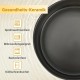 SPUNKYJUNKY Ceramic Dog Bowl Raised Feeding Bowl Water Bowl with Bamboo Stand for Medium and Large Dogs (850 ml, Beige)
