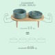 SPUNKYJUNKY Ceramic Dog Bowl Set Anti Sling Bowl with Bamboo Stand for Cats and Dogs (Beige) SPUNKYJUNKY Ceramic Dog Bowl Set Anti Sling Bowl with Bamboo Stand for Cats and Dogs (Beige)