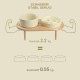 SPUNKYJUNKY Ceramic Dog Bowl Set Anti Sling Bowl with Bamboo Stand for Cats and Dogs (Beige) SPUNKYJUNKY Ceramic Dog Bowl Set Anti Sling Bowl with Bamboo Stand for Cats and Dogs (Beige)
