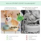 SPUNKYJUNKY Ceramic Dog Bowl Set Anti Sling Bowl with Bamboo Stand for Cats and Dogs (Beige) SPUNKYJUNKY Ceramic Dog Bowl Set Anti Sling Bowl with Bamboo Stand for Cats and Dogs (Beige)