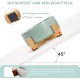 SPUNKYJUNKY Ceramic Double Dog Feeding Bowl with Bamboo Stand, for Cats and Dogs (400 ml, Grey 2) SPUNKYJUNKY Ceramic Double Dog Feeding Bowl with Bamboo Stand, for Cats and Dogs (400 ml, Grey 2)