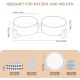 SPUNKYJUNKY Ceramic Double Dog Feeding Bowl with Bamboo Stand, for Cats and Dogs (400 ml, Grey 2) SPUNKYJUNKY Ceramic Double Dog Feeding Bowl with Bamboo Stand, for Cats and Dogs (400 ml, Grey 2)