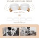 SPUNKYJUNKY Ceramic Double Dog Feeding Bowl with Bamboo Stand, for Cats and Dogs (400 ml, Grey 2) SPUNKYJUNKY Ceramic Double Dog Feeding Bowl with Bamboo Stand, for Cats and Dogs (400 ml, Grey 2)