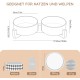 SPUNKYJUNKY Ceramic Double Dog Feeding Bowl with Bamboo Stand, for Cats and Dogs (400 ml, Grey 2) SPUNKYJUNKY Ceramic Double Dog Feeding Bowl with Bamboo Stand, for Cats and Dogs (400 ml, Grey 2)