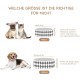 SPUNKYJUNKY Ceramic Double Dog Feeding Bowl with Bamboo Stand, for Cats and Dogs (400 ml, Grey 2) SPUNKYJUNKY Ceramic Double Dog Feeding Bowl with Bamboo Stand, for Cats and Dogs (400 ml, Grey 2)