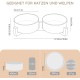 SPUNKYJUNKY Ceramic Double Dog Feeding Bowl with Bamboo Stand, for Cats and Dogs (400 ml, Grey 2) SPUNKYJUNKY Ceramic Double Dog Feeding Bowl with Bamboo Stand, for Cats and Dogs (400 ml, Grey 2)