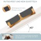 SPUNKYJUNKY Ceramic Double Dog Feeding Bowl with Bamboo Stand, for Cats and Dogs (400 ml, Grey 2) SPUNKYJUNKY Ceramic Double Dog Feeding Bowl with Bamboo Stand, for Cats and Dogs (400 ml, Grey 2)