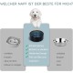SPUNKYJUNKY Ceramic Double Dog Feeding Bowl with Bamboo Stand, for Cats and Dogs (400 ml, Grey 2) SPUNKYJUNKY Ceramic Double Dog Feeding Bowl with Bamboo Stand, for Cats and Dogs (400 ml, Grey 2)
