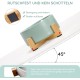 SPUNKYJUNKY Ceramic Double Dog Feeding Bowl with Bamboo Stand, for Cats and Dogs (400 ml, Grey 2) SPUNKYJUNKY Ceramic Double Dog Feeding Bowl with Bamboo Stand, for Cats and Dogs (400 ml, Grey 2)