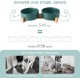 SPUNKYJUNKY Ceramic Double Dog Feeding Bowl with Bamboo Stand, for Cats and Dogs (400 ml, Grey 2) SPUNKYJUNKY Ceramic Double Dog Feeding Bowl with Bamboo Stand, for Cats and Dogs (400 ml, Grey 2)