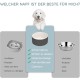 SPUNKYJUNKY Ceramic Double Dog Feeding Bowl with Bamboo Stand, for Cats and Dogs (400 ml, Grey 2) SPUNKYJUNKY Ceramic Double Dog Feeding Bowl with Bamboo Stand, for Cats and Dogs (400 ml, Grey 2)