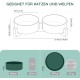 SPUNKYJUNKY Ceramic Double Dog Feeding Bowl with Bamboo Stand, for Cats and Dogs (400 ml, Grey 2) SPUNKYJUNKY Ceramic Double Dog Feeding Bowl with Bamboo Stand, for Cats and Dogs (400 ml, Grey 2)