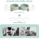 SPUNKYJUNKY Ceramic Double Dog Feeding Bowl with Bamboo Stand, for Cats and Dogs (400 ml, Grey 2) SPUNKYJUNKY Ceramic Double Dog Feeding Bowl with Bamboo Stand, for Cats and Dogs (400 ml, Grey 2)