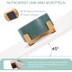 SPUNKYJUNKY Ceramic Double Dog Feeding Bowl with Bamboo Stand, for Cats and Dogs (400 ml, Grey 2) SPUNKYJUNKY Ceramic Double Dog Feeding Bowl with Bamboo Stand, for Cats and Dogs (400 ml, Grey 2)