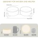 SPUNKYJUNKY Ceramic Double Dog Feeding Bowl with Bamboo Stand, for Cats and Dogs (400 ml, Grey 2) SPUNKYJUNKY Ceramic Double Dog Feeding Bowl with Bamboo Stand, for Cats and Dogs (400 ml, Grey 2)