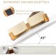 SPUNKYJUNKY Ceramic Double Dog Feeding Bowl with Bamboo Stand, for Cats and Dogs (400 ml, Grey 2) SPUNKYJUNKY Ceramic Double Dog Feeding Bowl with Bamboo Stand, for Cats and Dogs (400 ml, Grey 2)
