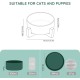 SPUNKYJUNKY Ceramic Double Dog Feeding Bowl with Bamboo Stand, for Cats and Dogs (400 ml, Grey 2) SPUNKYJUNKY Ceramic Double Dog Feeding Bowl with Bamboo Stand, for Cats and Dogs (400 ml, Grey 2)