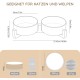 SPUNKYJUNKY Ceramic Double Dog Feeding Bowl with Bamboo Stand, for Cats and Dogs (400 ml, Grey 2) SPUNKYJUNKY Ceramic Double Dog Feeding Bowl with Bamboo Stand, for Cats and Dogs (400 ml, Grey 2)
