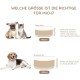 SPUNKYJUNKY Ceramic Double Dog Feeding Bowl with Bamboo Stand, for Cats and Dogs (400 ml, Grey 2) SPUNKYJUNKY Ceramic Double Dog Feeding Bowl with Bamboo Stand, for Cats and Dogs (400 ml, Grey 2)