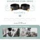 SPUNKYJUNKY Ceramic Double Dog Feeding Bowl with Bamboo Stand, for Cats and Dogs (400 ml, Grey 2) SPUNKYJUNKY Ceramic Double Dog Feeding Bowl with Bamboo Stand, for Cats and Dogs (400 ml, Grey 2)