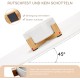 SPUNKYJUNKY Ceramic Double Dog Feeding Bowl with Bamboo Stand, for Cats and Dogs (400 ml, Grey 2) SPUNKYJUNKY Ceramic Double Dog Feeding Bowl with Bamboo Stand, for Cats and Dogs (400 ml, Grey 2)