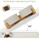 SPUNKYJUNKY Ceramic Double Dog Feeding Bowl with Bamboo Stand, for Cats and Dogs (400 ml, Grey 2) SPUNKYJUNKY Ceramic Double Dog Feeding Bowl with Bamboo Stand, for Cats and Dogs (400 ml, Grey 2)