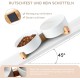 SPUNKYJUNKY Ceramic Double Dog Feeding Bowl with Bamboo Stand, for Cats and Dogs (400 ml, Grey 2) SPUNKYJUNKY Ceramic Double Dog Feeding Bowl with Bamboo Stand, for Cats and Dogs (400 ml, Grey 2)