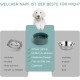 SPUNKYJUNKY Ceramic Double Dog Feeding Bowl with Bamboo Stand, for Cats and Dogs (400 ml, Grey 2) SPUNKYJUNKY Ceramic Double Dog Feeding Bowl with Bamboo Stand, for Cats and Dogs (400 ml, Grey 2)