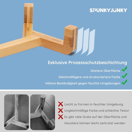 SPUNKYJUNKY Ceramic Double Dog Feeding Bowl with Bamboo Stand, for Cats and Dogs (400 ml, Grey 2) SPUNKYJUNKY Ceramic Double Dog Feeding Bowl with Bamboo Stand, for Cats and Dogs (400 ml, Grey 2)