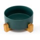 SPUNKYJUNKY Ceramic Double Dog Feeding Bowl with Bamboo Stand, for Cats and Dogs (400 ml, Grey 2) SPUNKYJUNKY Ceramic Double Dog Feeding Bowl with Bamboo Stand, for Cats and Dogs (400 ml, Grey 2)
