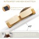 SPUNKYJUNKY Ceramic Double Dog Feeding Bowl with Bamboo Stand, for Cats and Dogs (400 ml, Grey 2) SPUNKYJUNKY Ceramic Double Dog Feeding Bowl with Bamboo Stand, for Cats and Dogs (400 ml, Grey 2)