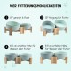 SPUNKYJUNKY Tilting Dog Bowl Ceramic Double Dog Feeding Bowl with Bamboo Stand 0° and 15° Tilt Angle for Pets Cats and Puppies Large Face Dog (850 ml, Grey × 2) SPUNKYJUNKY Tilting Dog Bowl Ceramic Double Dog Feeding Bowl with Bamboo Stand 0° and 15° Tilt Angle for Pets Cats and Puppies Large Face Dog (850 ml, Grey × 2)