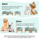SPUNKYJUNKY Tilting Dog Bowl Ceramic Double Dog Feeding Bowl with Bamboo Stand 0° and 15° Tilt Angle for Pets Cats and Puppies Large Face Dog (850 ml, Grey × 2) SPUNKYJUNKY Tilting Dog Bowl Ceramic Double Dog Feeding Bowl with Bamboo Stand 0° and 15° Tilt Angle for Pets Cats and Puppies Large Face Dog (850 ml, Grey × 2)