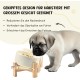 SPUNKYJUNKY Tilting Dog Bowl Ceramic Double Dog Feeding Bowl with Bamboo Stand 0° and 15° Tilt Angle for Pets Cats and Puppies Large Face Dog (850 ml, Grey × 2) SPUNKYJUNKY Tilting Dog Bowl Ceramic Double Dog Feeding Bowl with Bamboo Stand 0° and 15° Tilt Angle for Pets Cats and Puppies Large Face Dog (850 ml, Grey × 2)