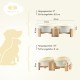 SPUNKYJUNKY Tilting Dog Bowl Ceramic Double Dog Feeding Bowl with Bamboo Stand 0° and 15° Tilt Angle for Pets Cats and Puppies Large Face Dog (850 ml, Grey × 2) SPUNKYJUNKY Tilting Dog Bowl Ceramic Double Dog Feeding Bowl with Bamboo Stand 0° and 15° Tilt Angle for Pets Cats and Puppies Large Face Dog (850 ml, Grey × 2)